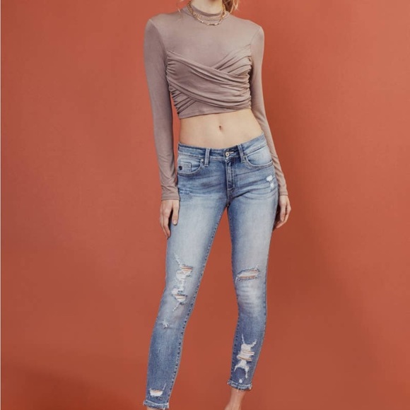 Mid Rise Ankle Skinny Jeans - Picture 3 of 10